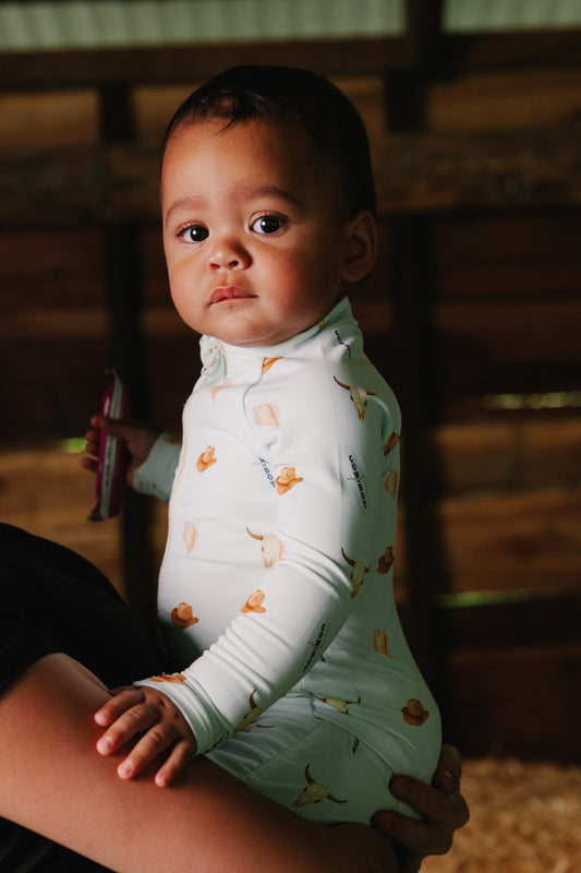 Coastal Cowboy Long Sleeve Swimsuit