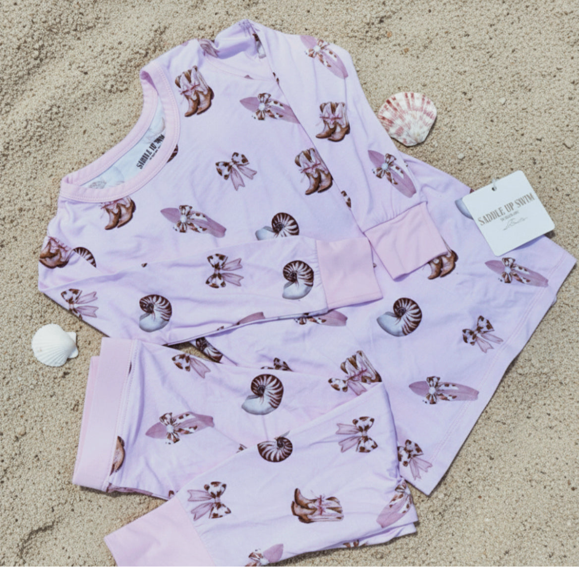 Pyjamas Two Piece Set- Coastal Cowgirl