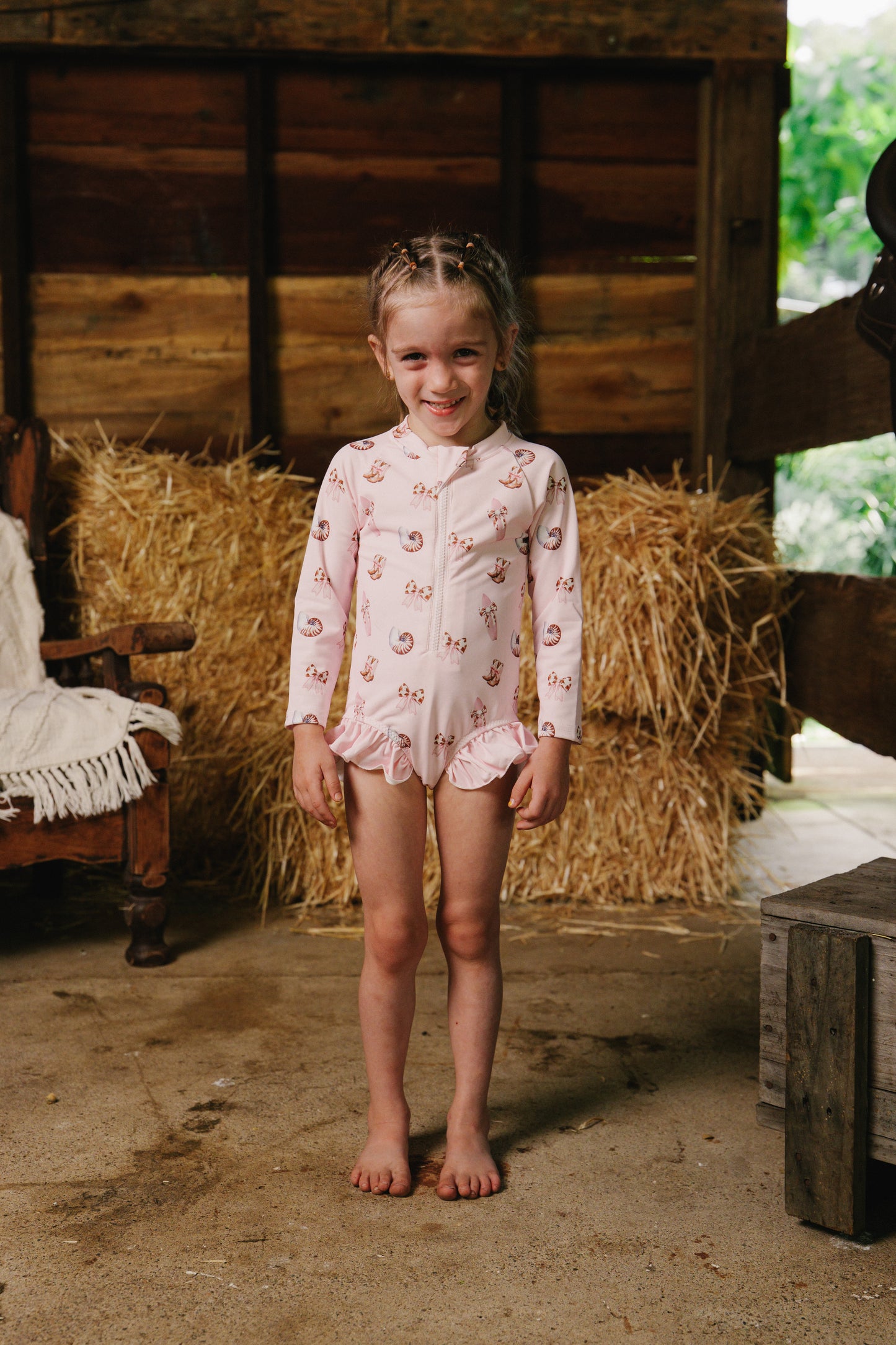 Coastal Cowgirl Long Sleeve Swimsuit