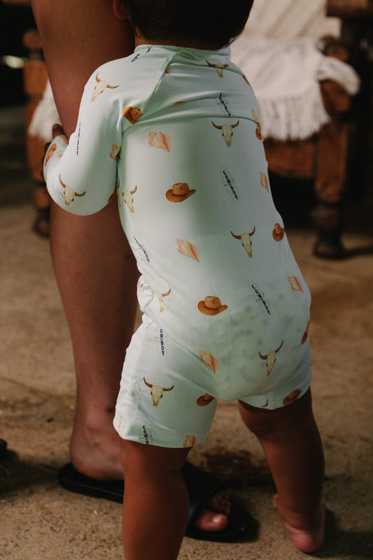 Coastal Cowboy Long Sleeve Swimsuit