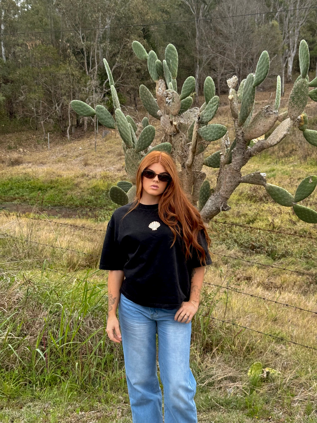 Sundazed Cowgirl Box Crop Tee (COMING SOON)