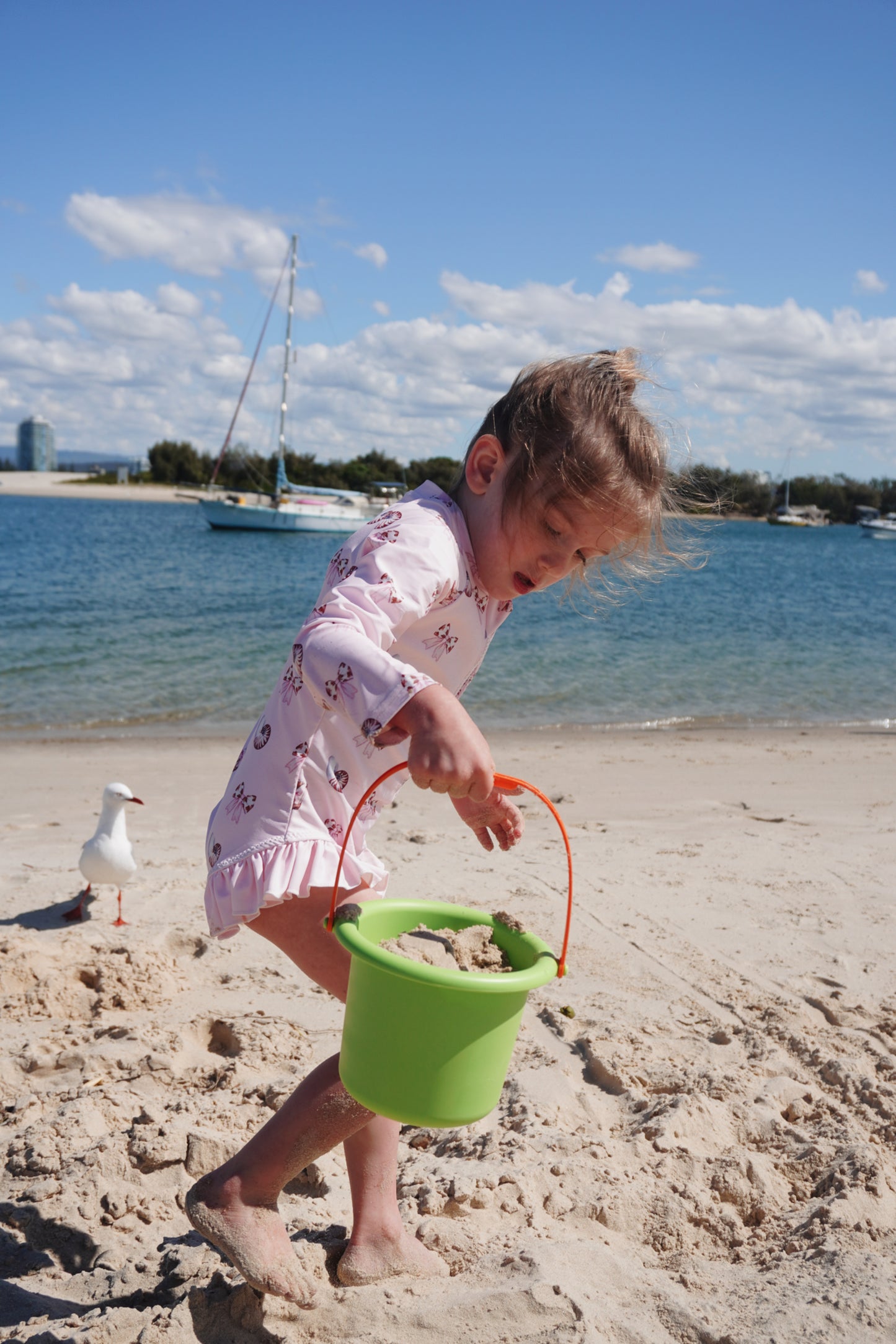 One Piece Long Sleeve Swimsuit- Coastal Cowgirl